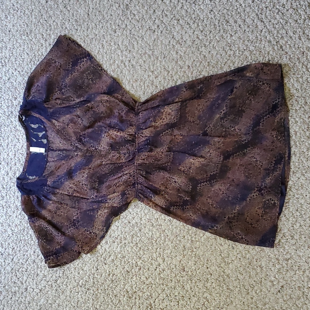 Xhilaration Shear and Lace Lined Dress Womens Large